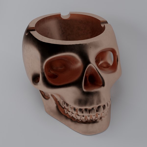 skull smoke bronz 3D model