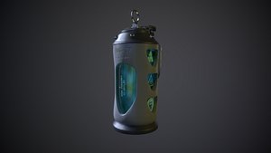 3D grenade biohazard model