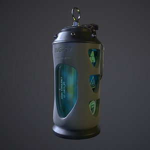 3D grenade biohazard model