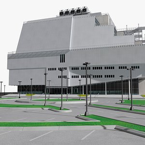 Futuristic Research Center on Urban Site model