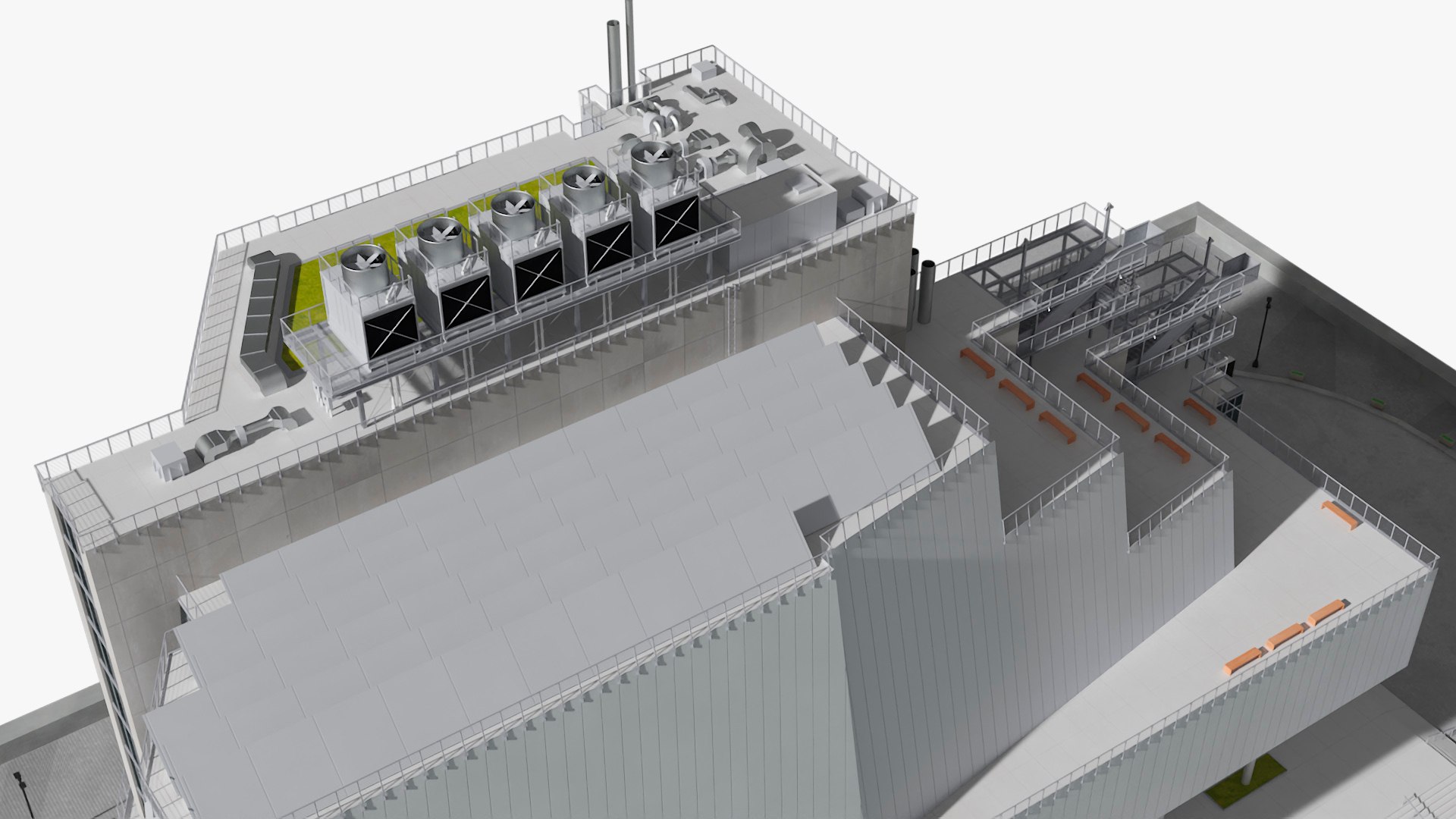 Futuristic Research Center On Urban Site Model - TurboSquid 2385258