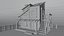 Casa low poly del selvaggio West