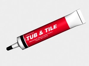 tube caulk 3d model