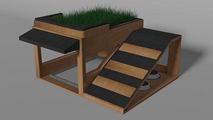 Dog/Cat House Low-Poly