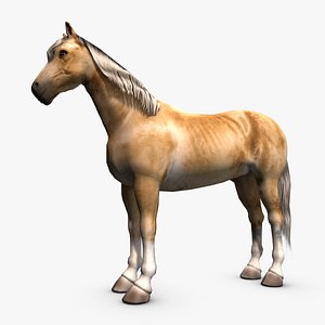 palomino horse 3d max