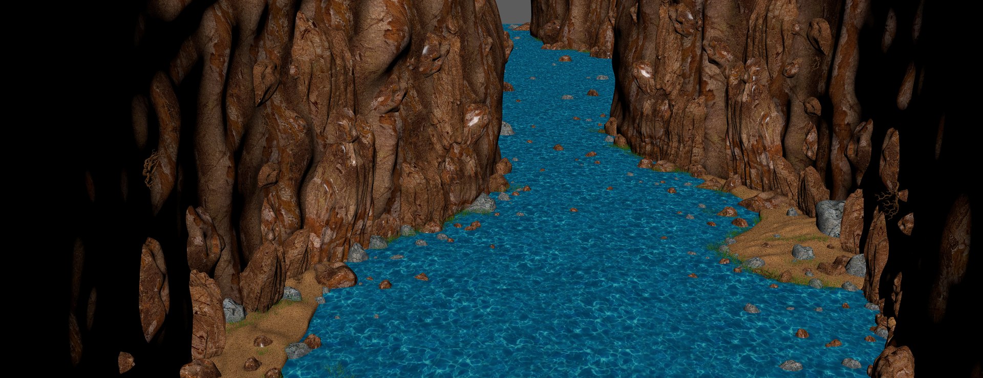 3D fantasy river rock - TurboSquid 1323423
