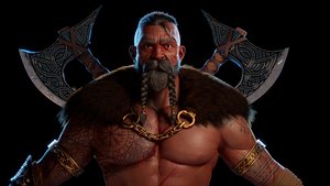 Viking Character PACK 3D model