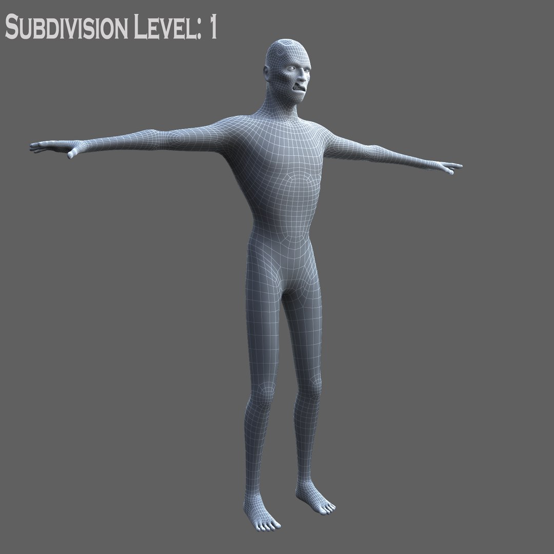 Zombie Character 3d Max