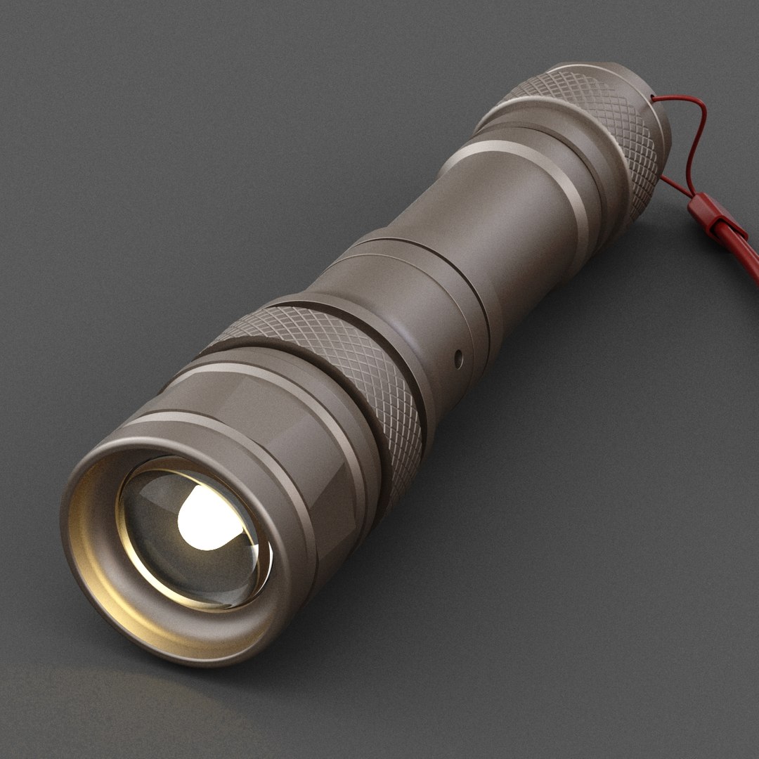 3D Flashlight With Inner Workings 09 Model - TurboSquid 2402423