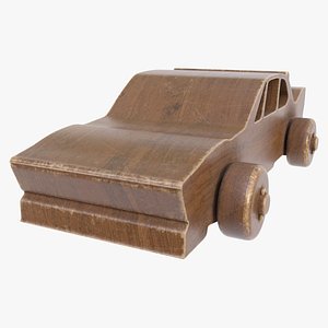 3D Wooden kids car 44