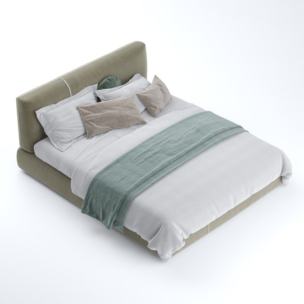 3D model sanders upholstered bed ditre TurboSquid 1557641