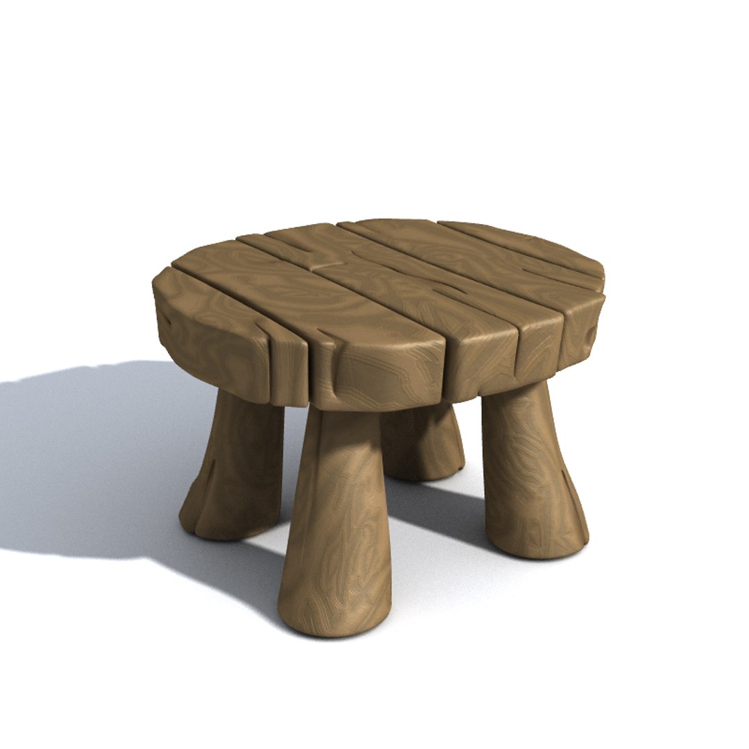 Cartoon Table 3d Model