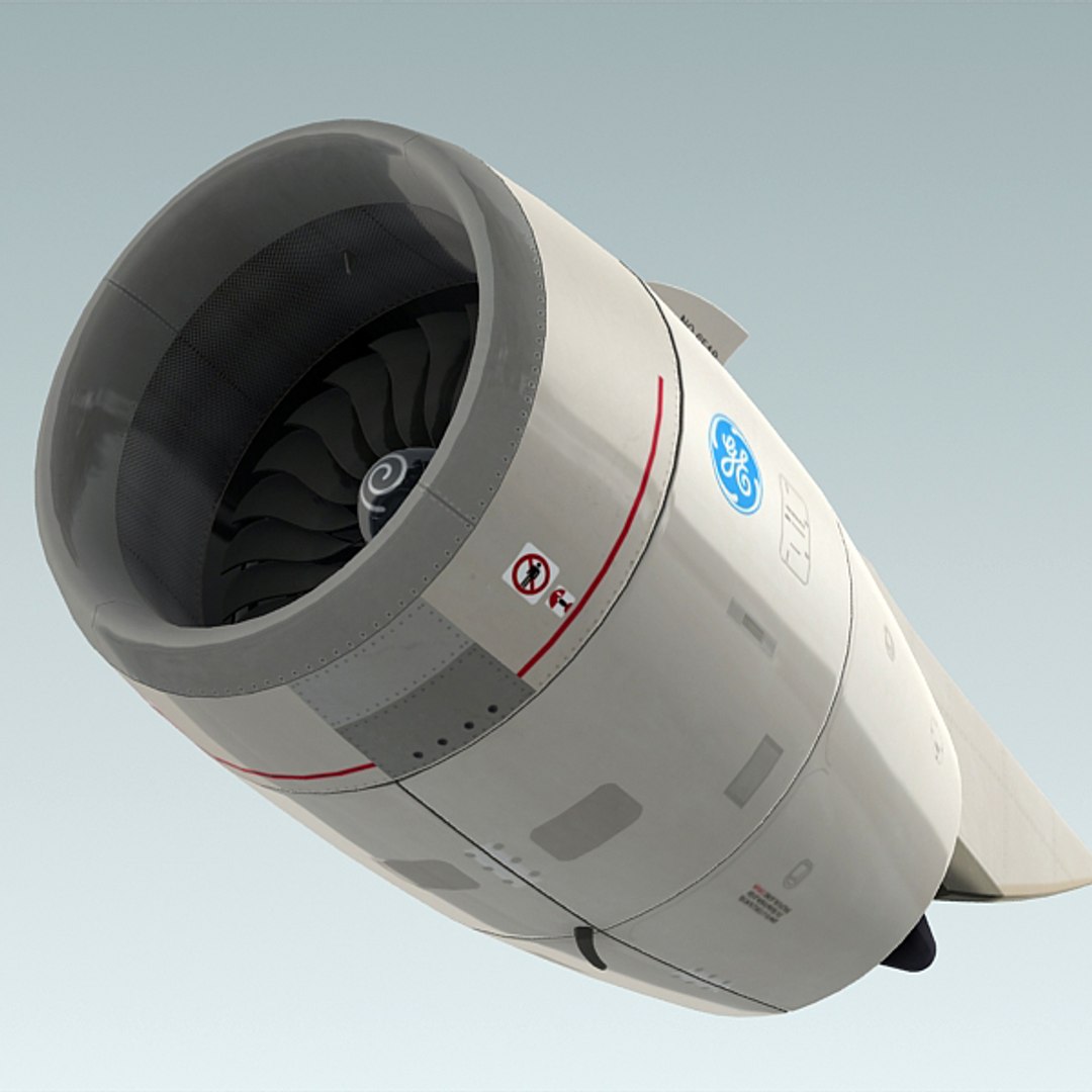 3d Model Gp 7200 Jet Engine