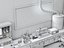 Scena di un moderno laboratorio di ricerca scientifica e di un laboratorio chimico.