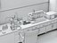 Scena di un moderno laboratorio di ricerca scientifica e di un laboratorio chimico.