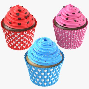 cupcakes modeled 3D