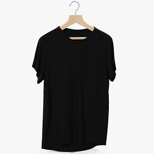 3D model t-shirt black