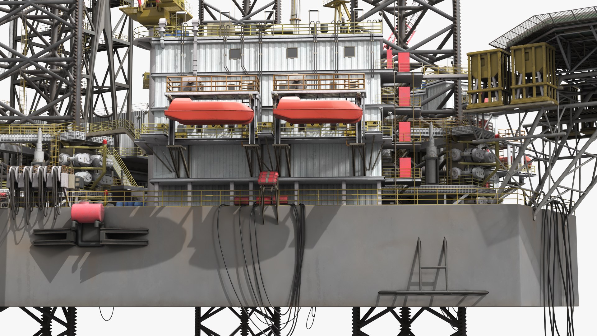 Offshore Jack Up Oil Rig AD-120 Platform 3D Model - TurboSquid 2557180
