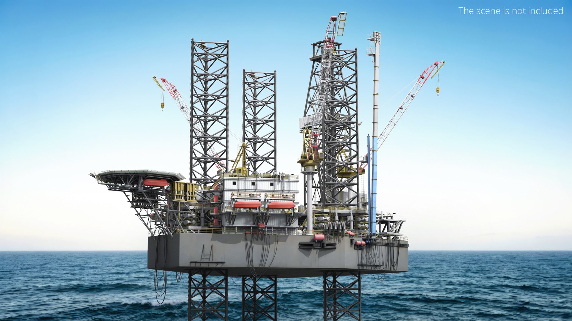Offshore Jack Up Oil Rig AD-120 Platform 3D Model - TurboSquid 2557180