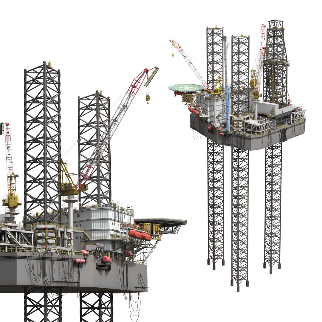Offshore Jack Up Oil Rig AD-120 Platform 3D Model - TurboSquid 2557180