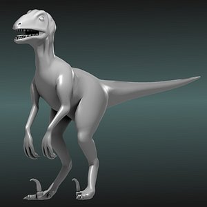 obj deinonychus dinosaur