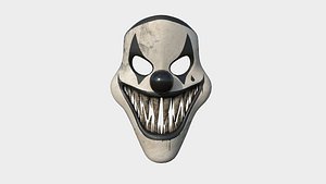 Clown Terror Mask 01 Black White - Character Design Fashion model