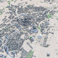San Antonio City Texas United States Map 3D Model