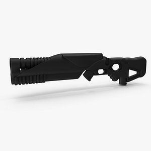 3d sci-fi gun model