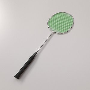3dsmax badminton racquet