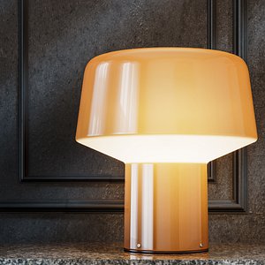 3D model table lamp foscarini glass