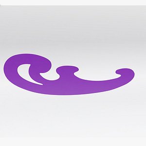 French Curve - 3D Print Ready - Model - E 3D