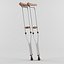 crutches 3d model