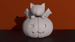 Pumpkin cat