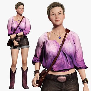 Amelia - Boho Gypsy Chic 3D model