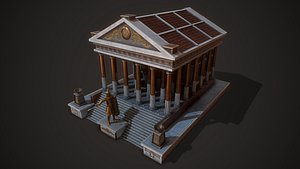 ancient temple mars 3D model