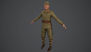 soldier japan japanese 3D