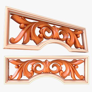 Wood carving 3D model