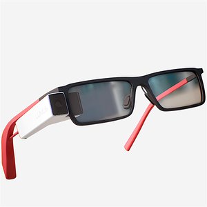 Smart Futuristic AR Glasses Lumus DK40 PBR