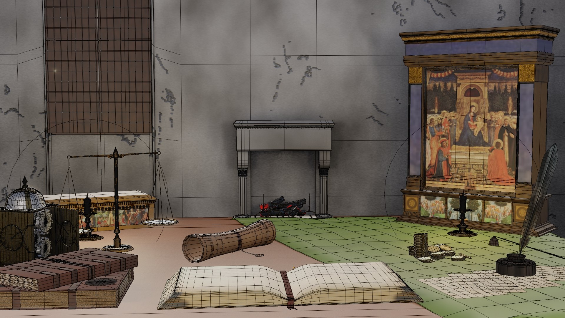 18 Game Ready 3d Asset Historical Renaissance Florence Model ...