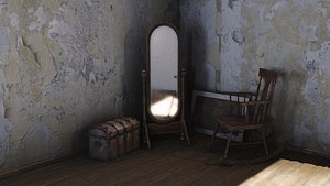 Antique Standing Mirror