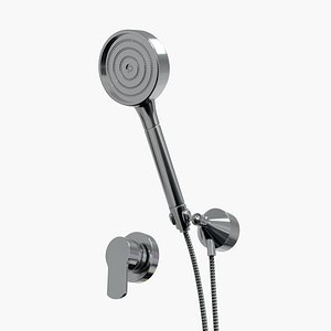 Shower head lowpolyhighpoly versions realistic
