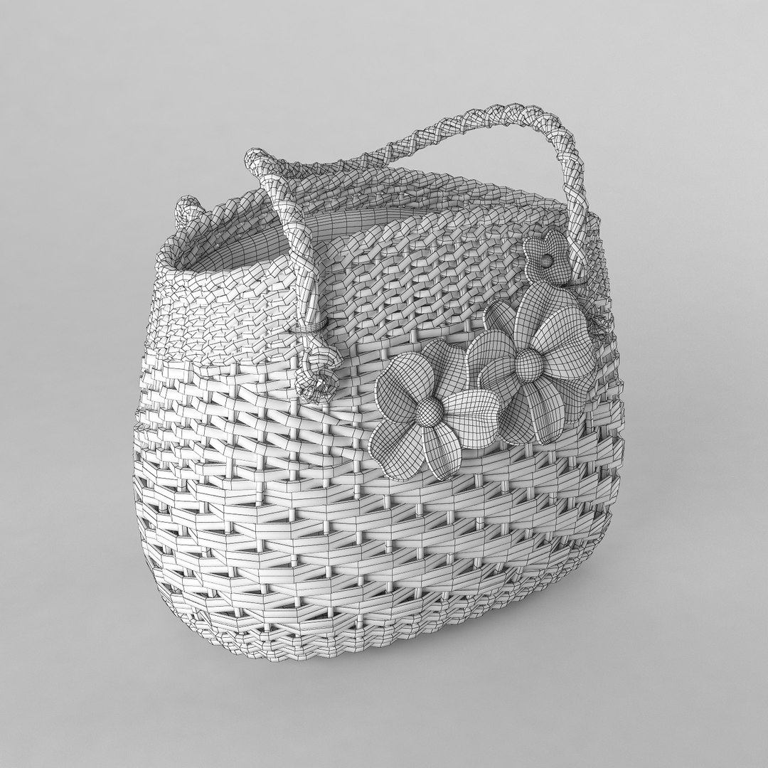 Basket Bag 3D Model - TurboSquid 1213566