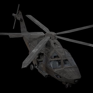 KA-95SH Stealth Helicopter - BLACK CAMO