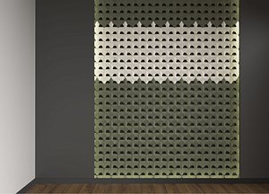 Decorative panel for wall 3D model