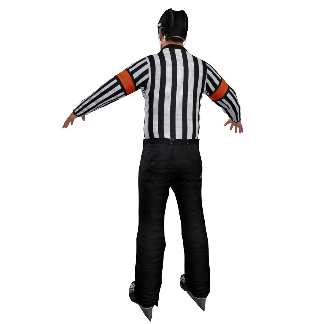 3d max rigged hockey referee s