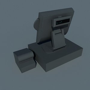 point cash register 3d dwg