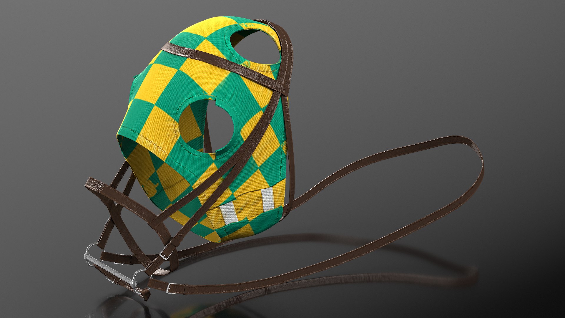 Harness Racehorse 3D model preview