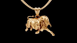 wild cow Pendant