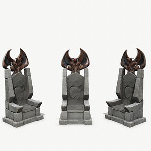 Devil Stone Throne 3D model