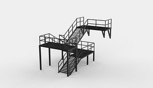 3D model stair system 3D model